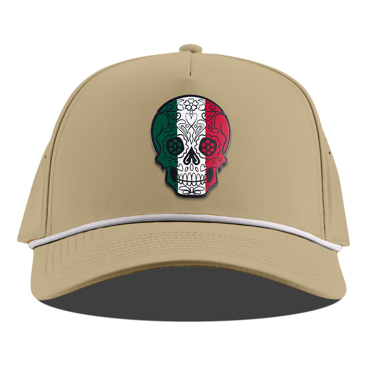 Fiesta Sugar Skull Curved 5 Panel Rope Desert