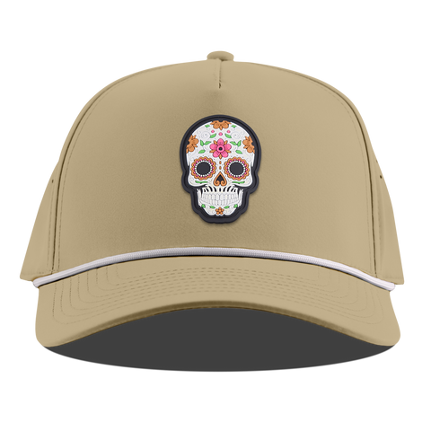 Flower Skull PVC Curved 5 Panel Rope Desert