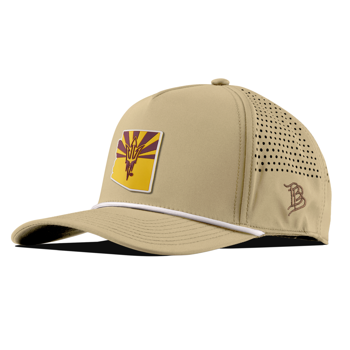 Arizona State University "Fork 'Em State" Curved 5 Panel Rope Desert/White