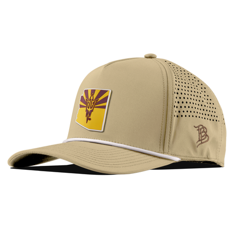 Arizona State University "Fork 'Em State" Curved 5 Panel Rope Desert/White