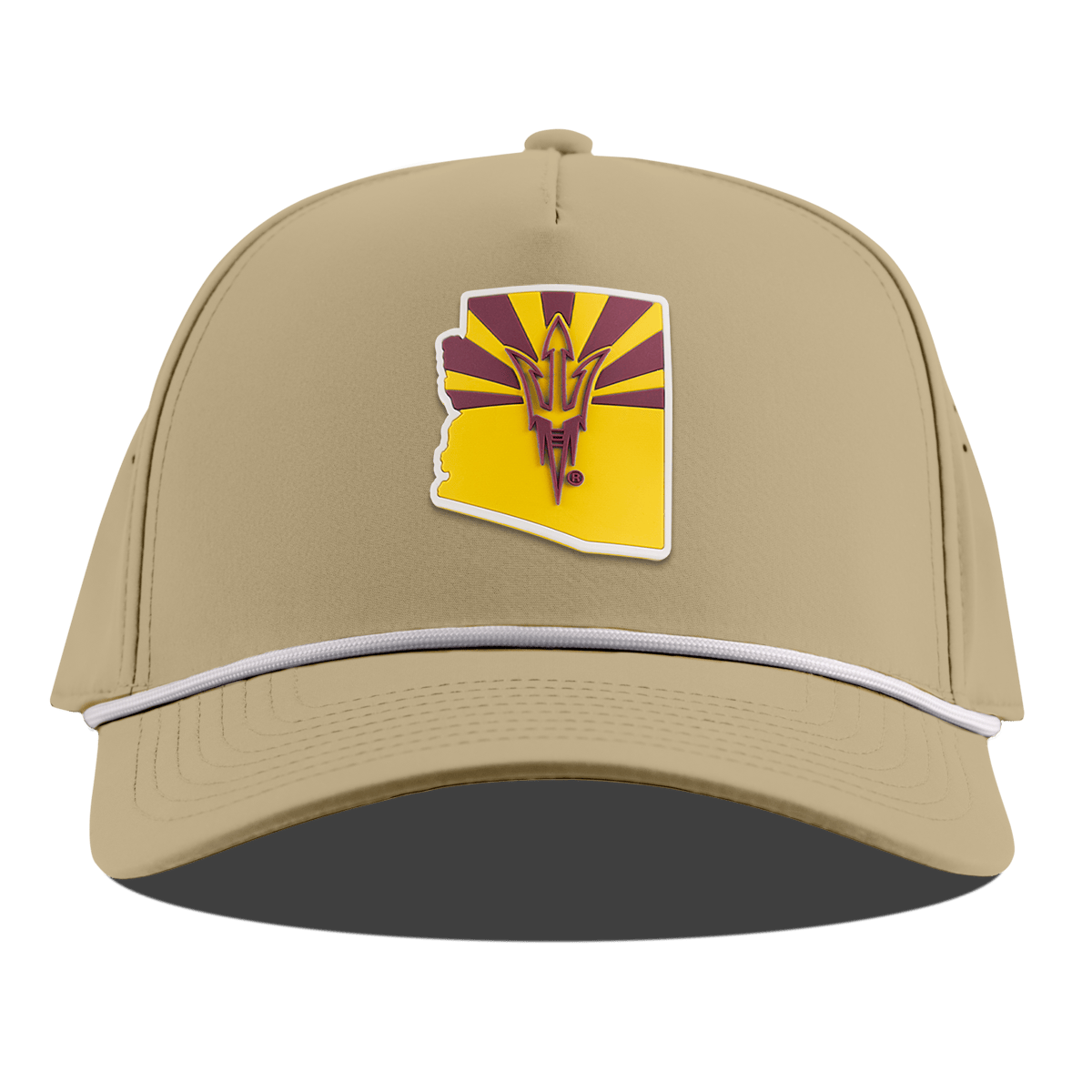Arizona State University "Fork 'Em State" Curved 5 Panel Rope Desert