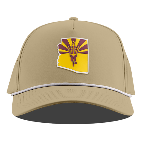 Arizona State University "Fork 'Em State" Curved 5 Panel Rope Desert