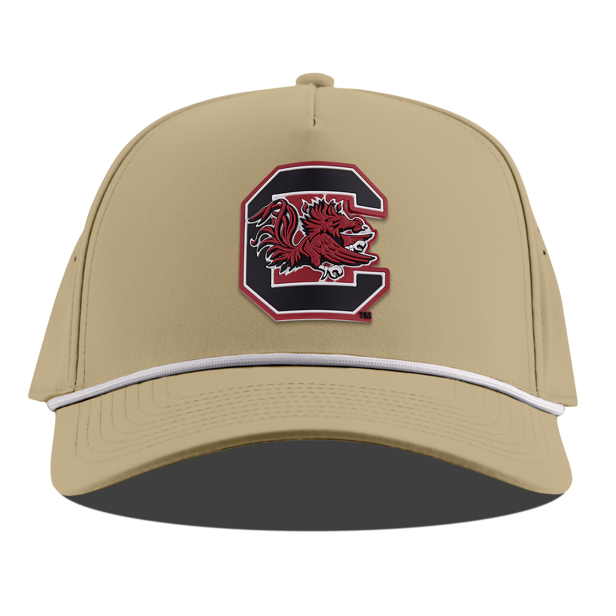 University of South Carolina "Gamecocks Garnet" Curved 5 Panel Rope Desert