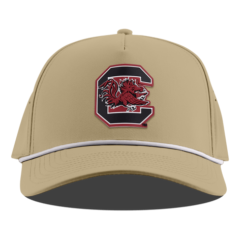University of South Carolina "Gamecocks Garnet" Curved 5 Panel Rope Desert