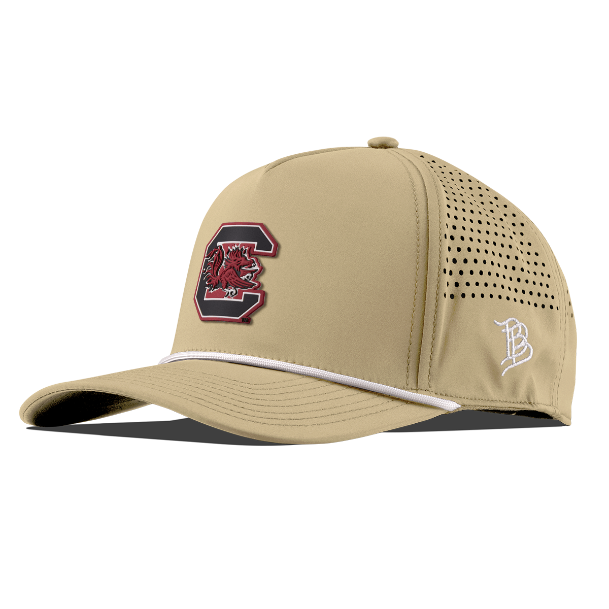 University of South Carolina "Gamecocks Garnet" Curved 5 Panel Rope Desert