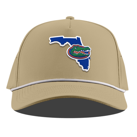 University of Florida "Gator State" Curved 5 Panel Rope Desert