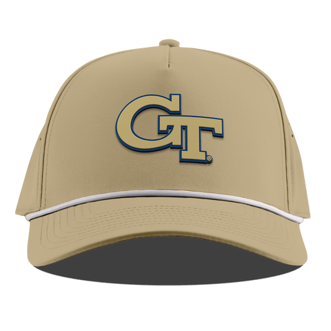 Georgia Tech University "Georgia Tech Team Logo" Curved 5 Panel Rope Desert
