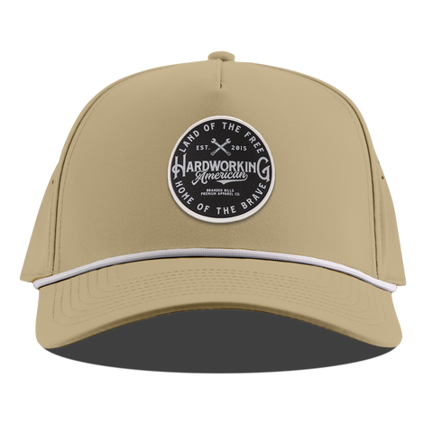 Hardworking PVC Curved 5 Panel Rope Desert