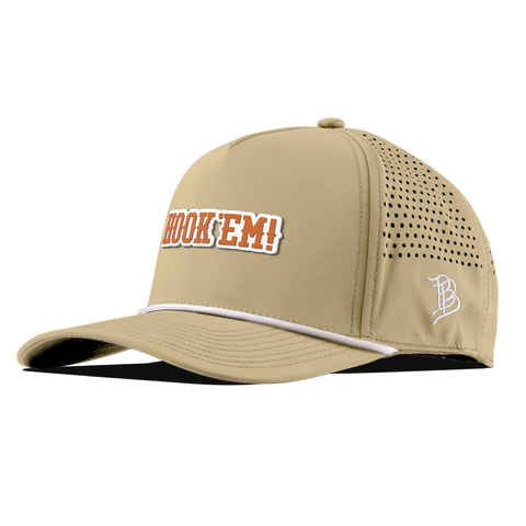 University of Texas "Hook'Em Horns" Curved 5 Panel Rope Desert