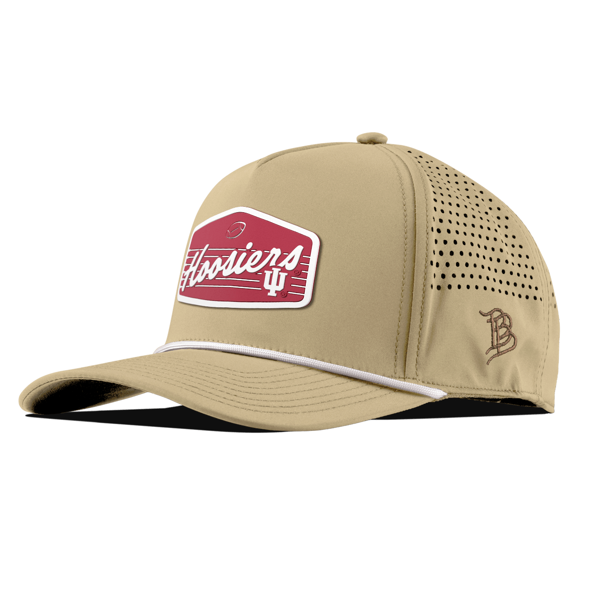 Indiana University "Hoosiers Football" Curved 5 Panel Rope Desert