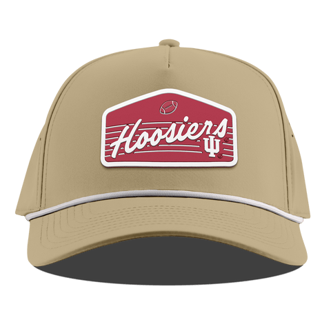 Indiana University "Hoosiers Football" Curved 5 Panel Rope Desert