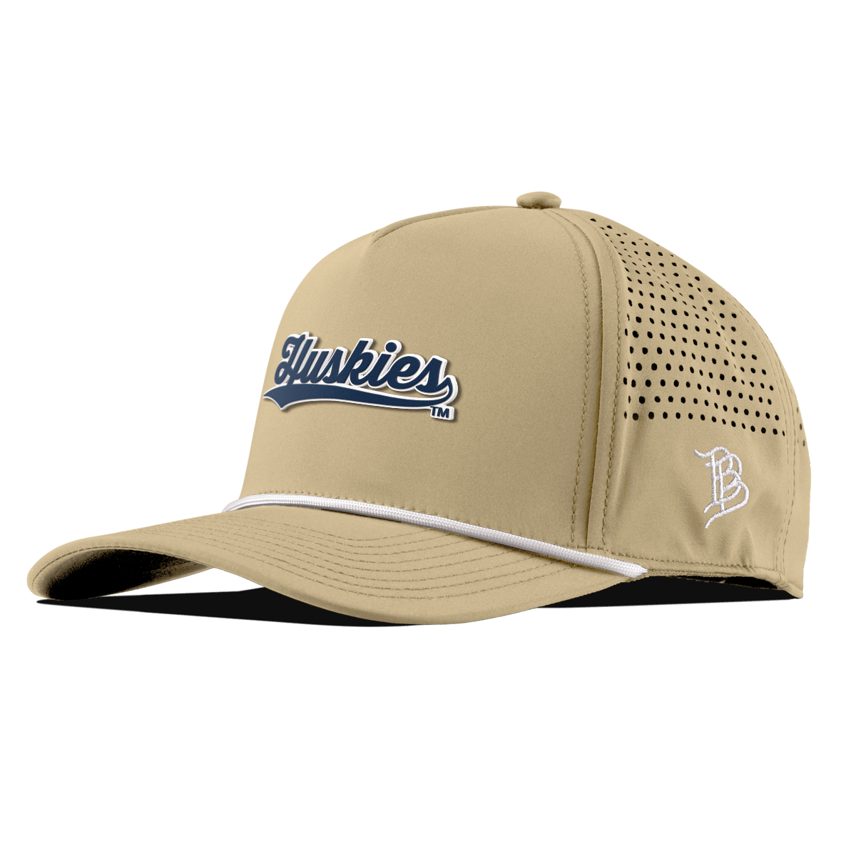 University of Connecticut "Huskies Script" Curved 5 Panel Rope Desert