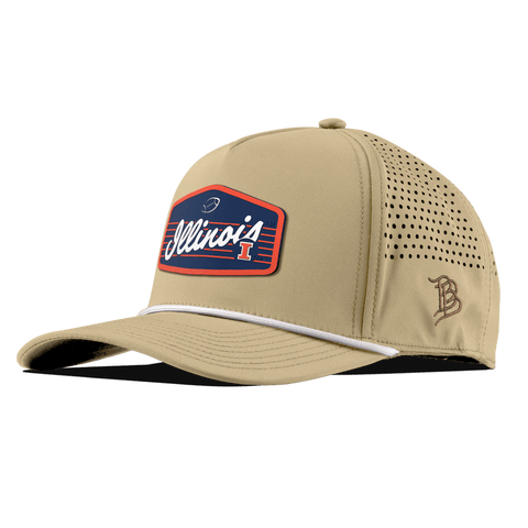 University of Illinois "Illini Football" Curved 5 Panel Rope Desert