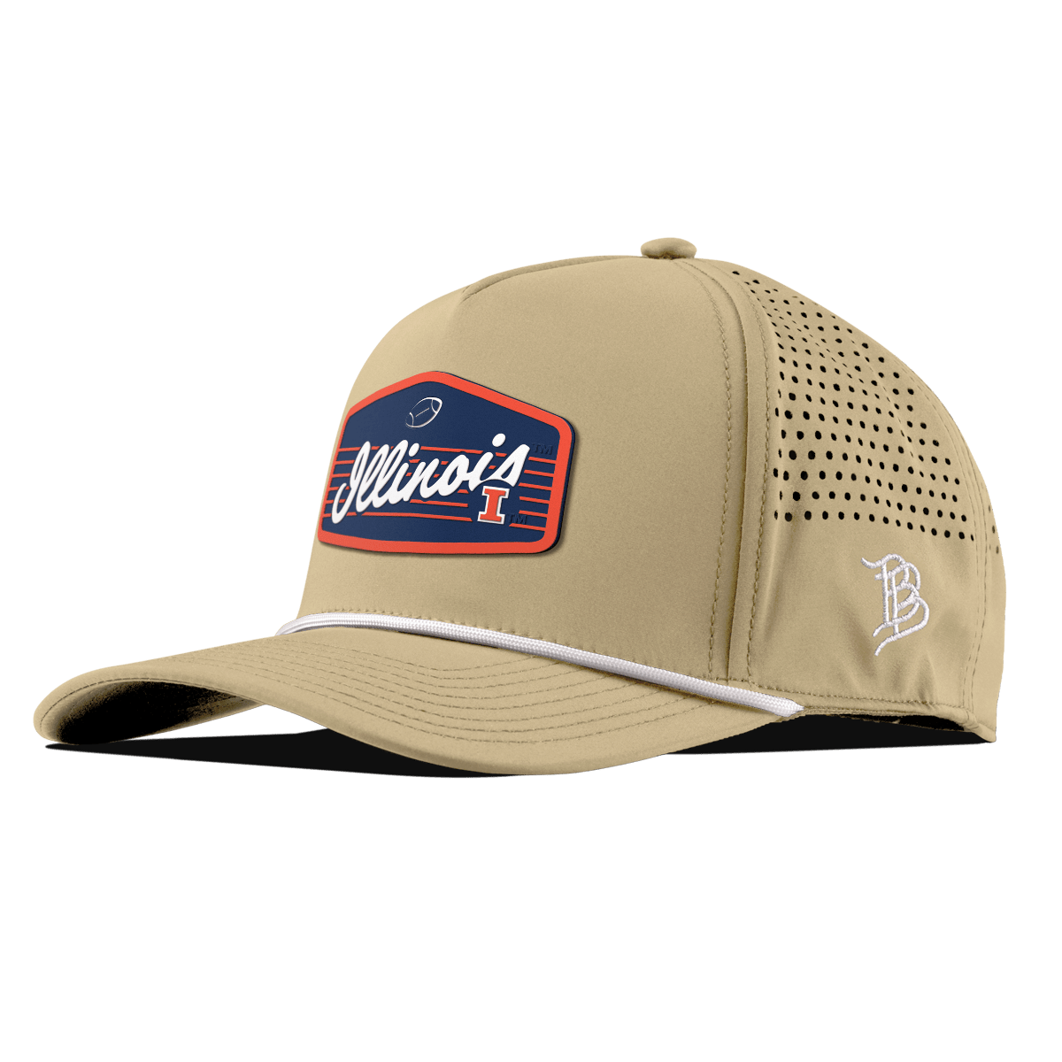University of Illinois "Illini Football" Curved 5 Panel Rope Desert