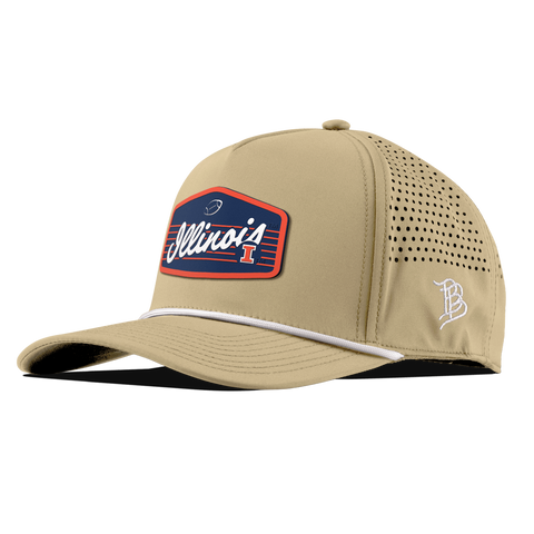 University of Illinois "Illini Football" Curved 5 Panel Rope Desert