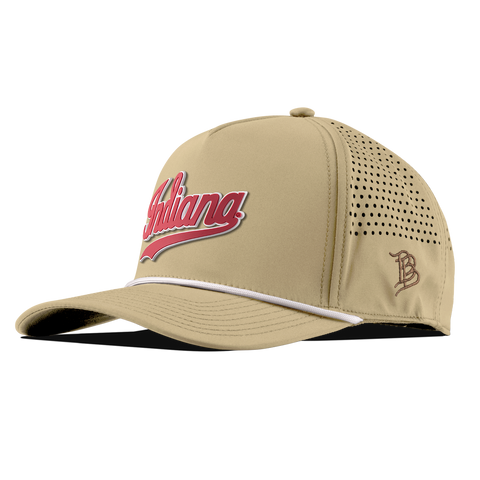 Indiana University "Indiana Script" Curved 5 Panel Rope Desert