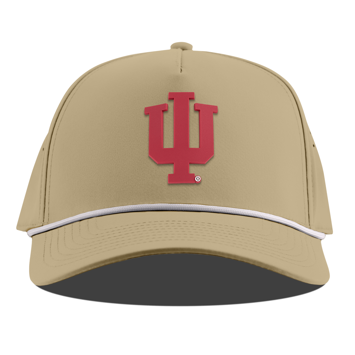 Indiana University "Indiana Team Logo" Curved 5 Panel Rope Desert