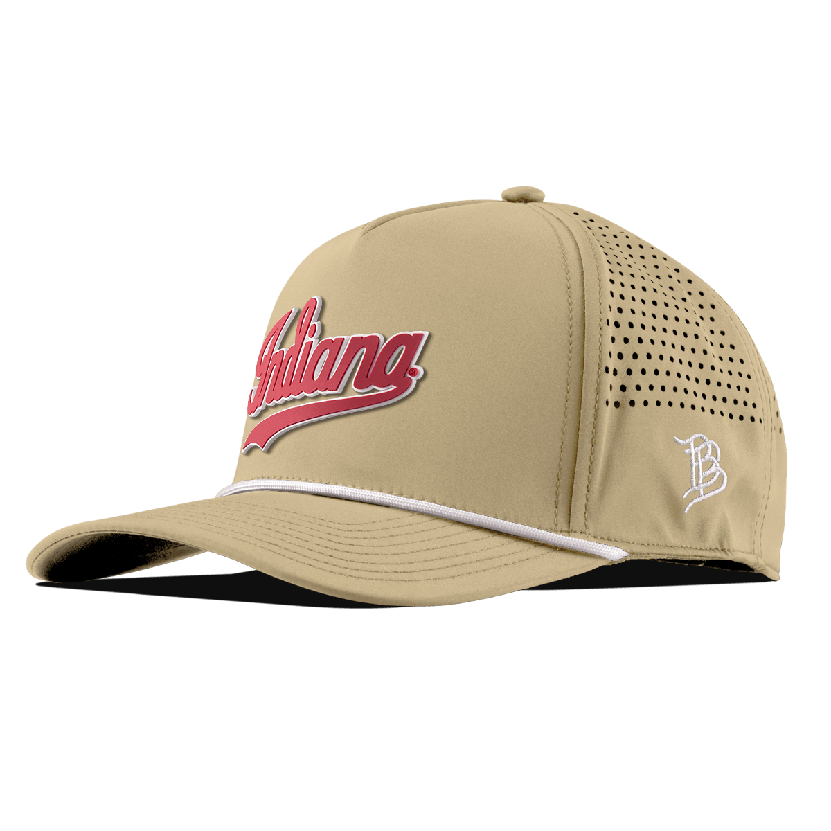 Indiana University "Indiana Script" Curved 5 Panel Rope Desert