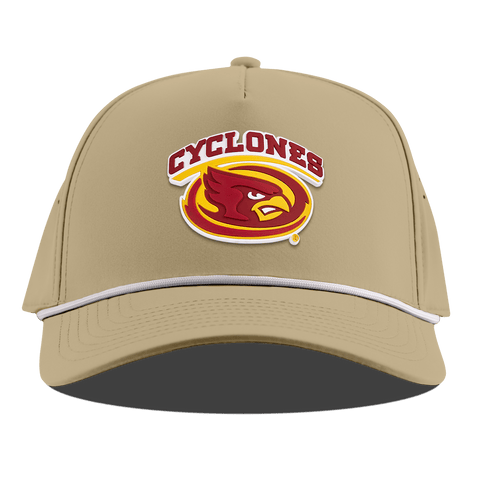 Iowa State University "Team Logo" Curved 5 Panel Rope Desert