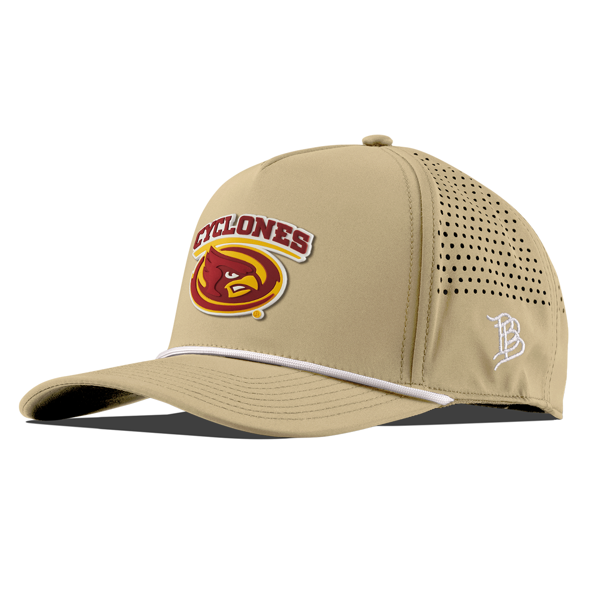 Iowa State University "Team Logo" Curved 5 Panel Rope Desert