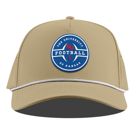 University of Kansas "Kansas Football Legacy" Curved 5 Panel Rope Desert