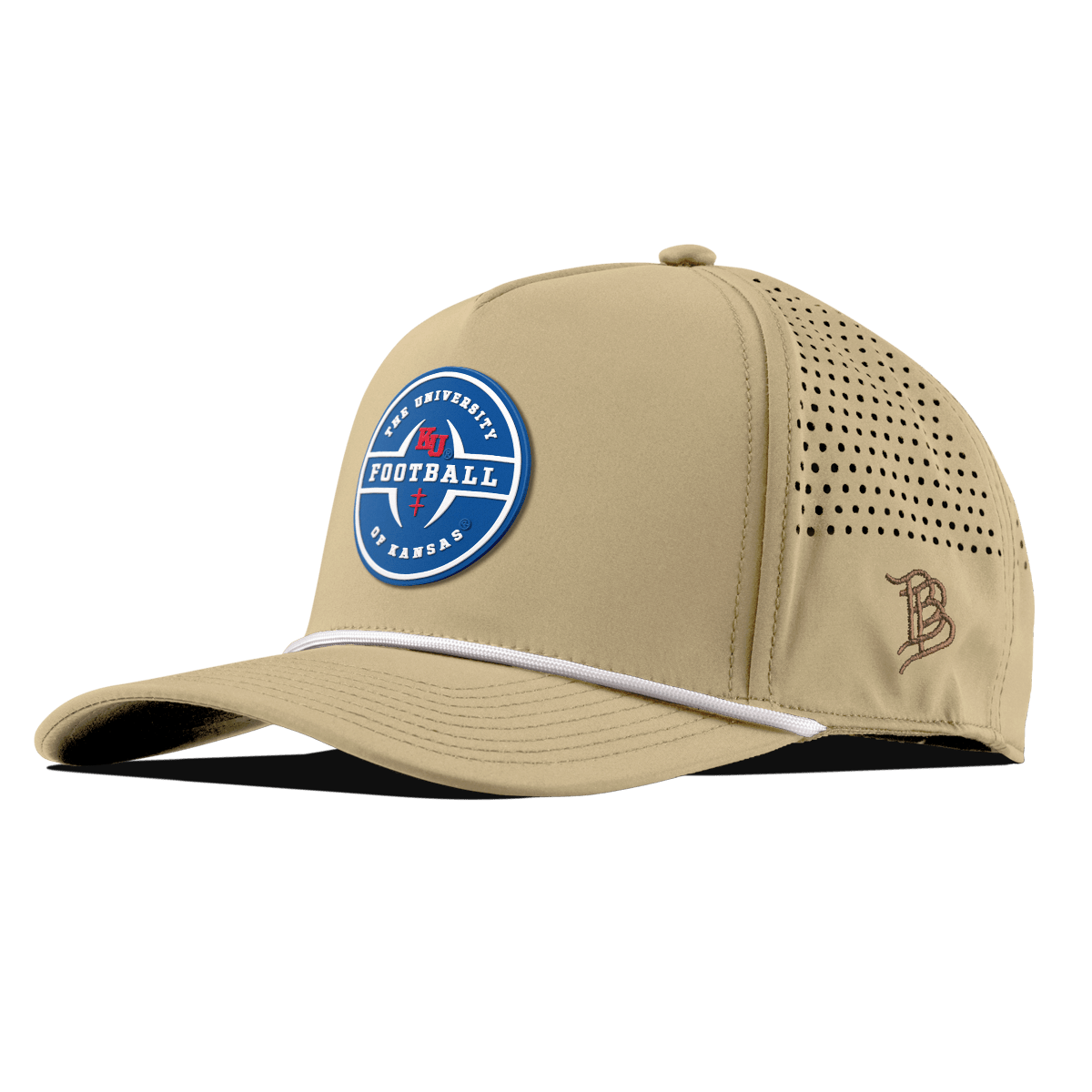 University of Kansas "Kansas Football Legacy" Curved 5 Panel Rope Desert