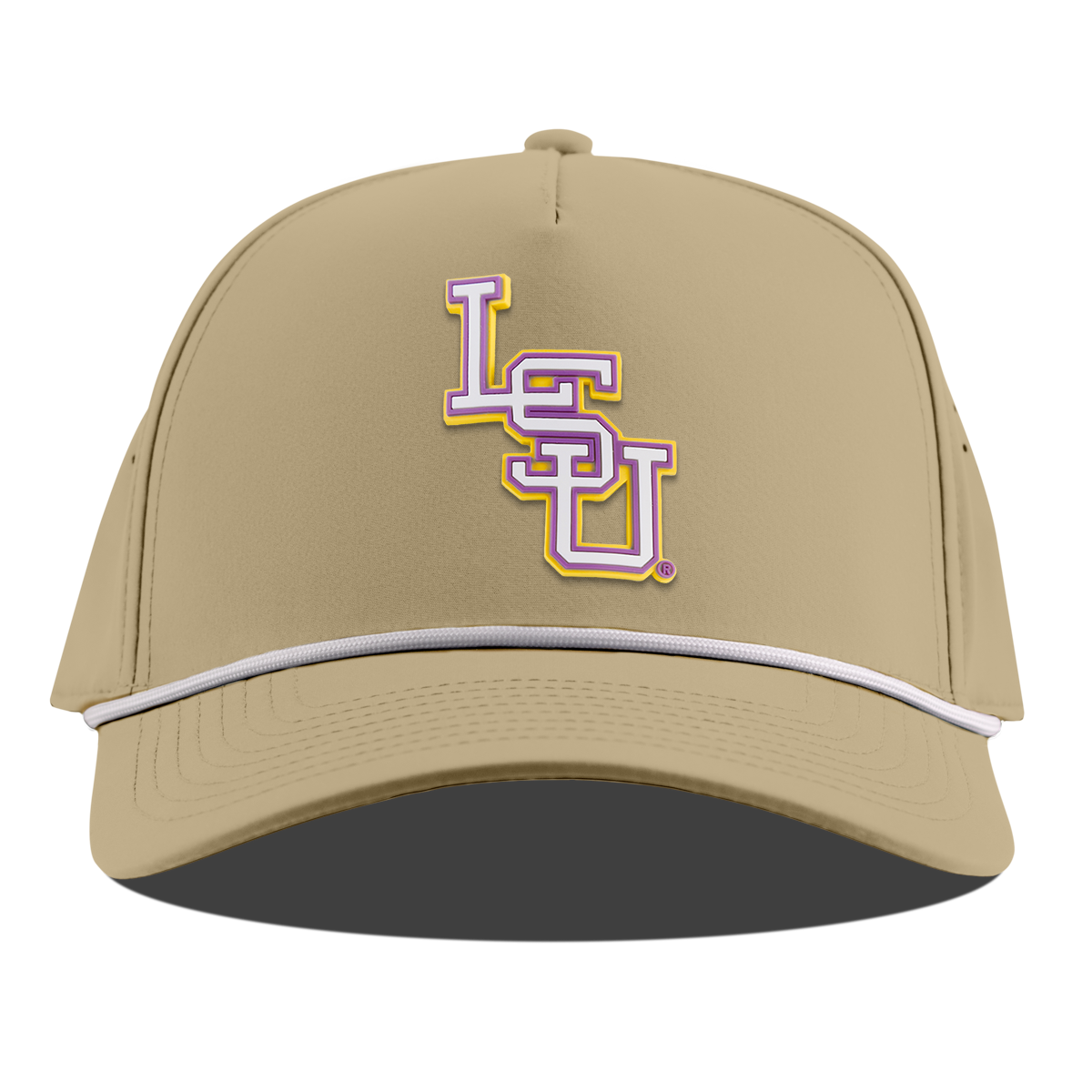Louisiana State University "LSU Baseball" Curved 5 Panel Rope Desert