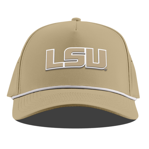 Louisiana State University "LSU DC Series" Curved 5 Panel Rope Desert