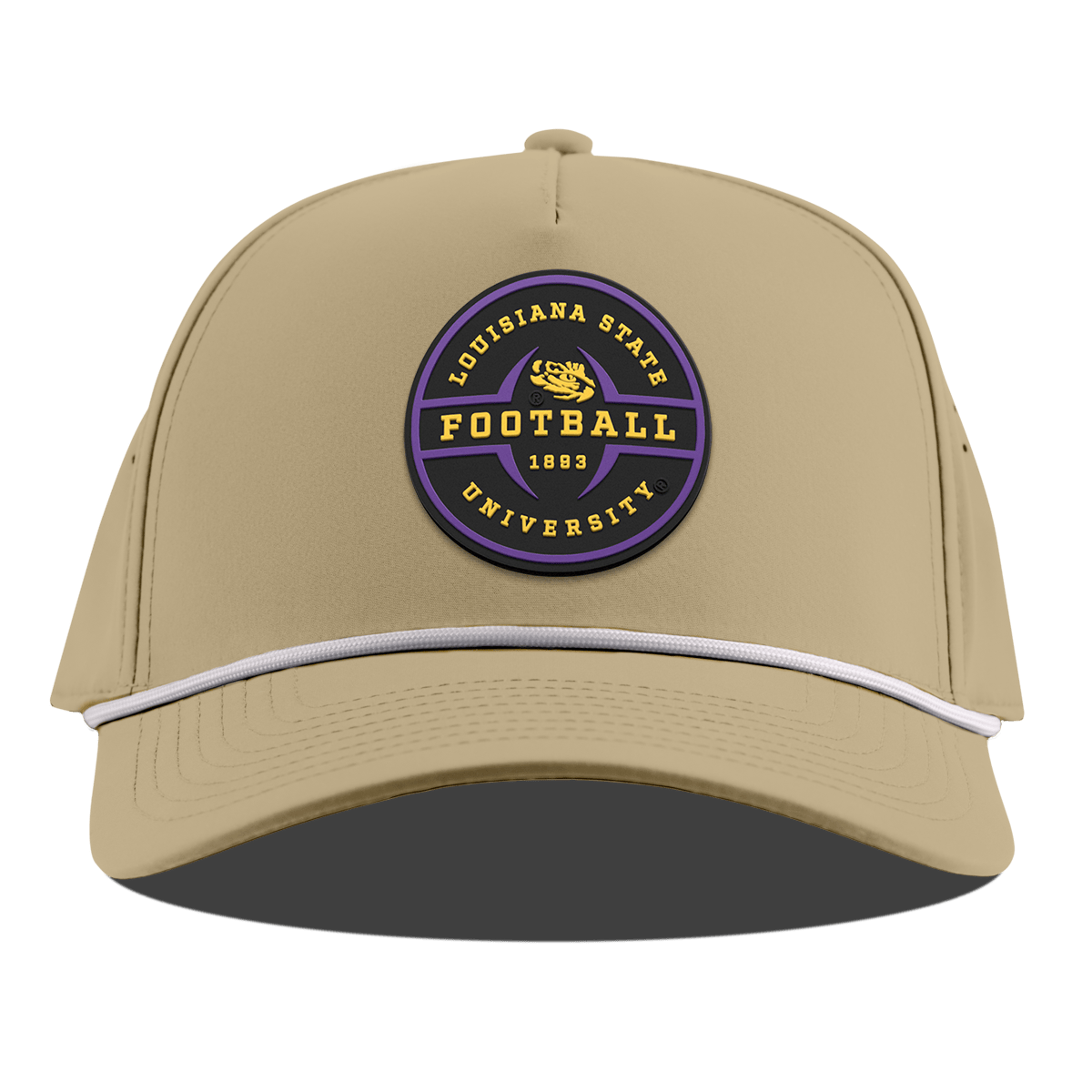 Louisiana State University "LSU Football Legacy" Curved 5 Panel Rope Desert