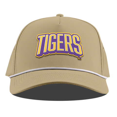 Louisiana State University "LSU Tigers Block" Curved 5 Panel Rope Desert