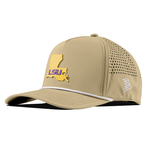 Louisiana State University "LSU Gold State" Curved 5 Panel Rope Desert