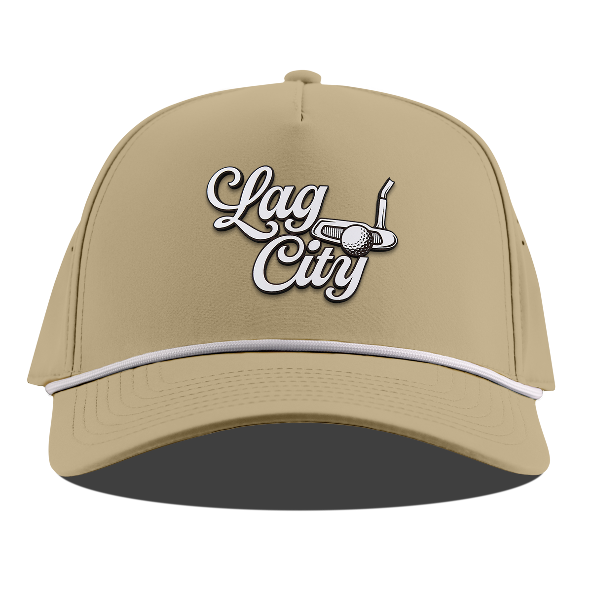 Lag City Script Curved 5 Panel Rope Desert