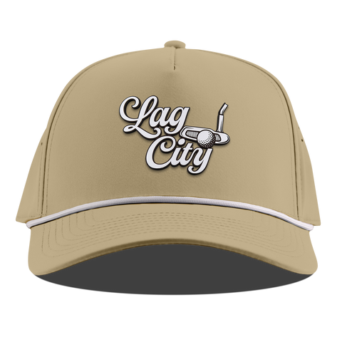Lag City Script Curved 5 Panel Rope Desert