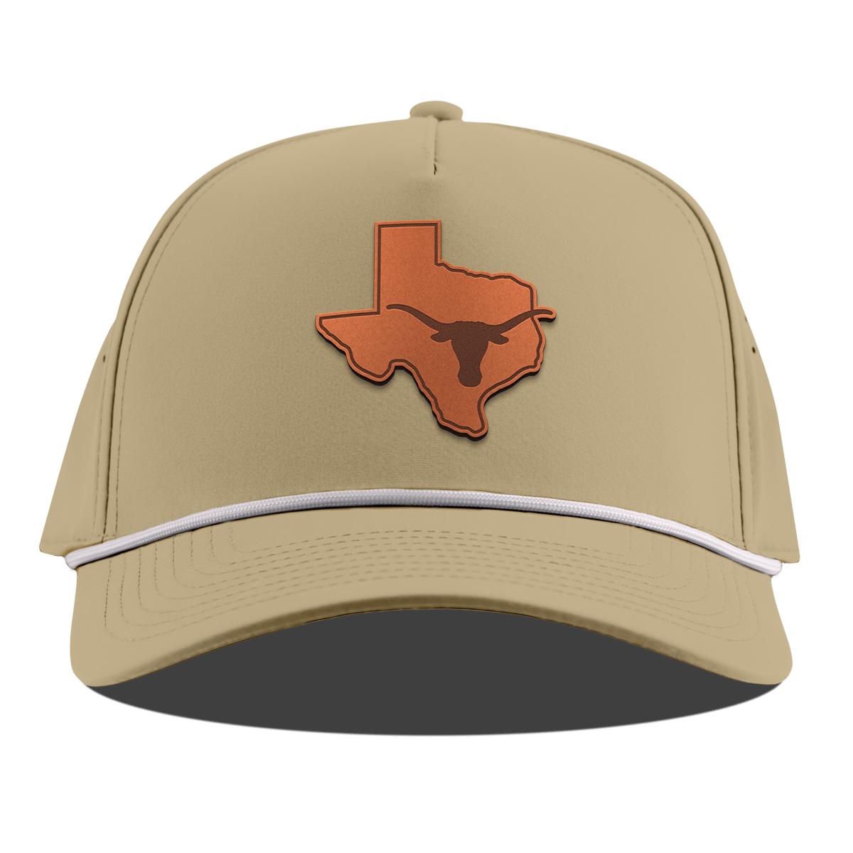 University of Texas "Longhorn State Outline" Curved 5 Panel Rope Desert