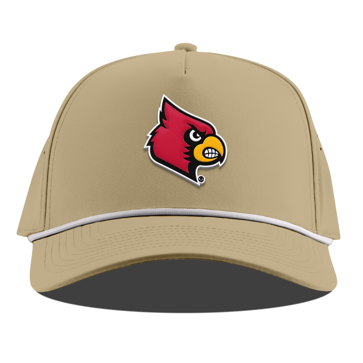 University of Louisville "Louisville Team Logo" Curved 5 Panel Rope Desert