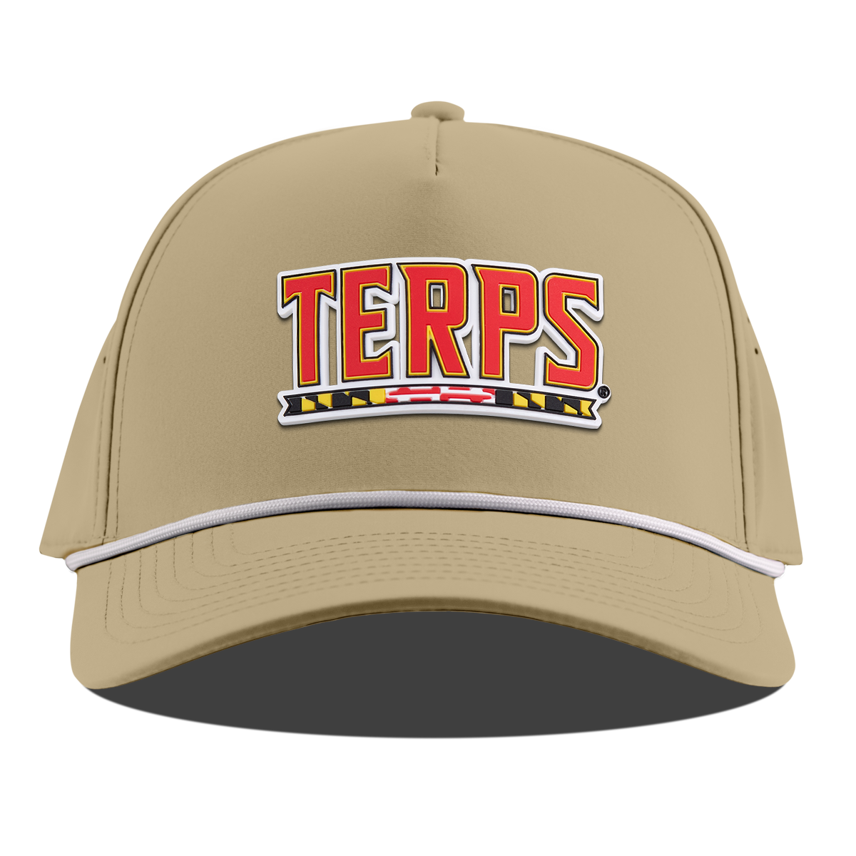 University of Maryland "Maryland Terps" Curved 5 Panel Rope Desert