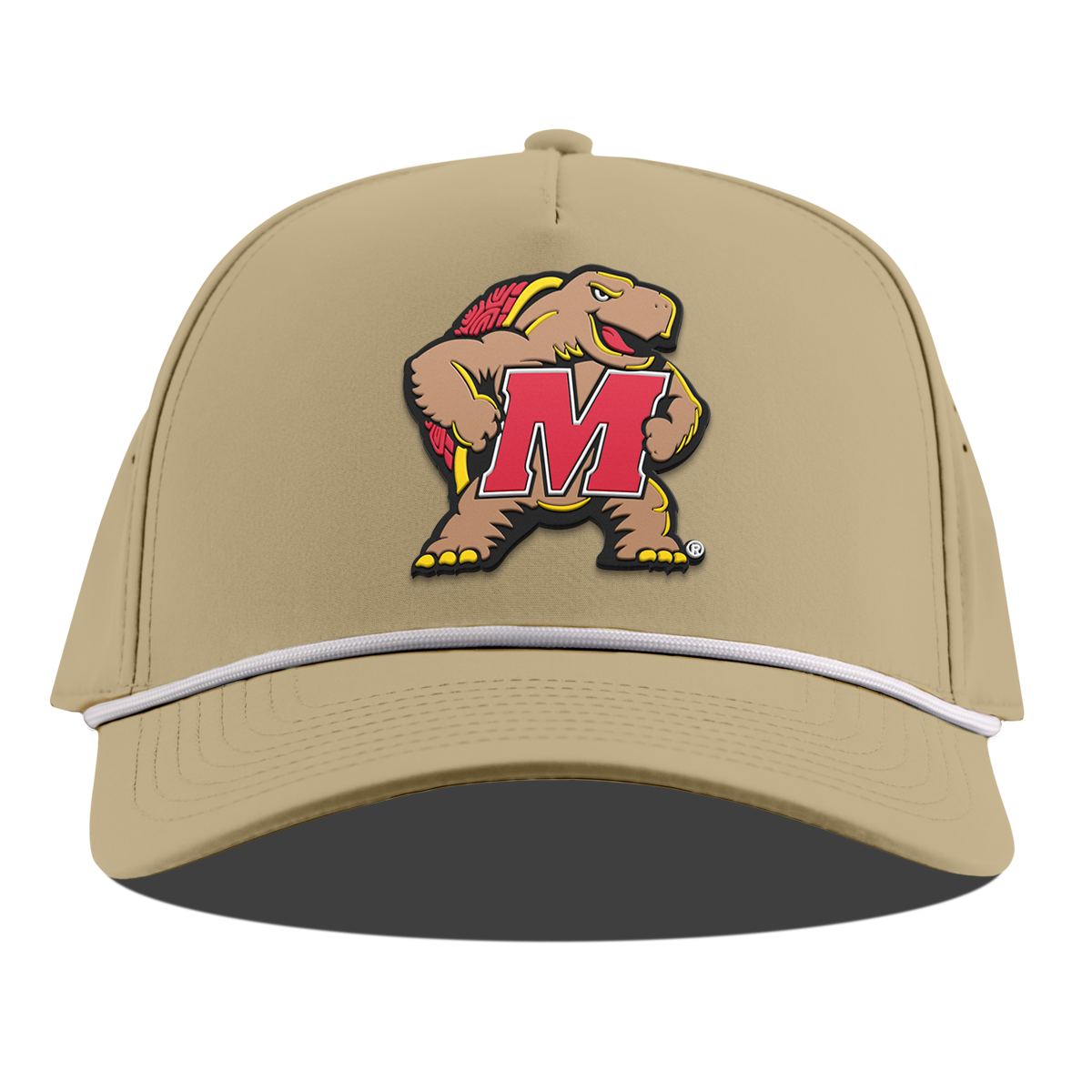 University of Maryland "Maryland Terrapin Team Logo" Curved 5 Panel Rope Desert