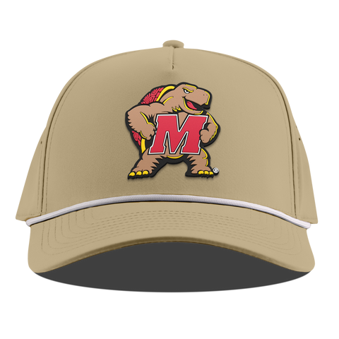 University of Maryland "Maryland Terrapin Team Logo" Curved 5 Panel Rope Desert
