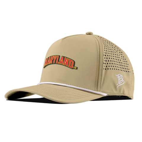 University of Maryland "Maryland Block" Curved 5 Panel Rope Desert