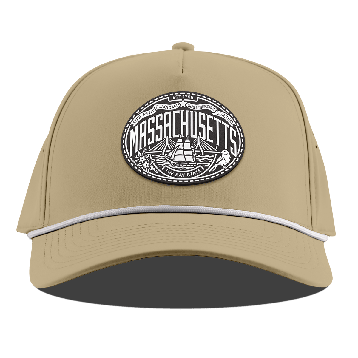 Massachusetts Traveler Curved 5 Panel Rope Desert