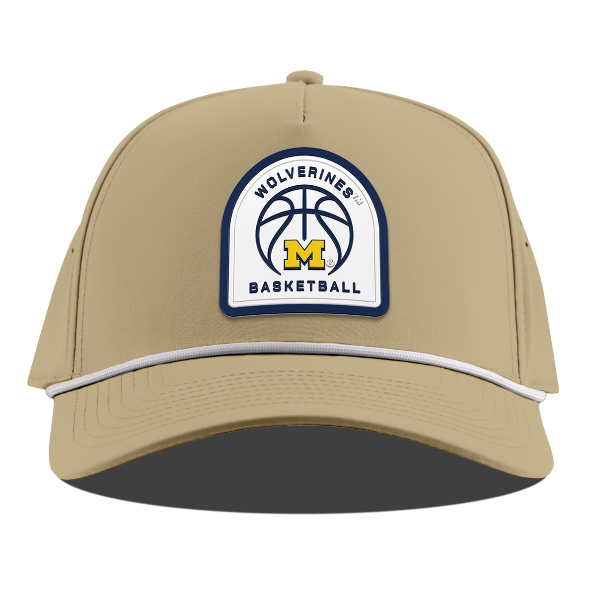 University of Michigan "Michigan Basketball" Curved 5 Panel Rope Desert