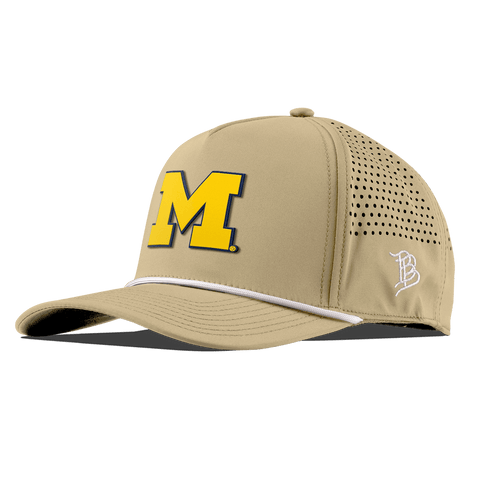 University of Michigan "Michigan Block" Curved 5 Panel Rope Desert