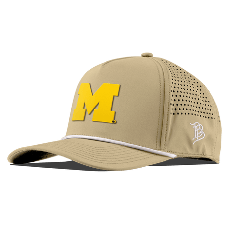 University of Michigan "Michigan Gold Block" Curved 5 Panel Rope Desert
