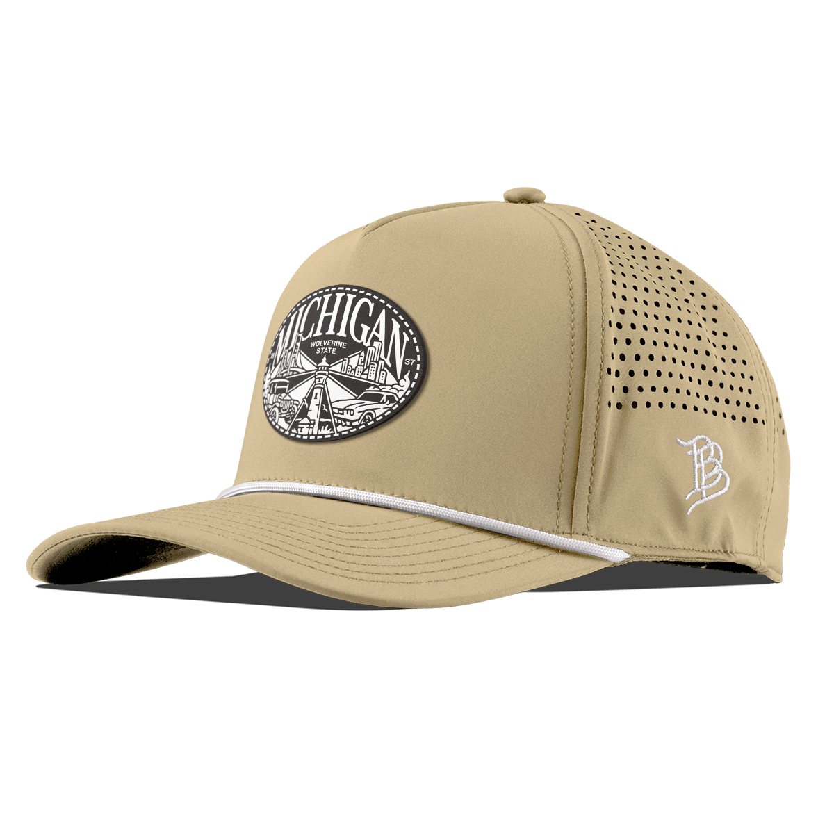Michigan Traveler Curved 5 Panel Rope Desert