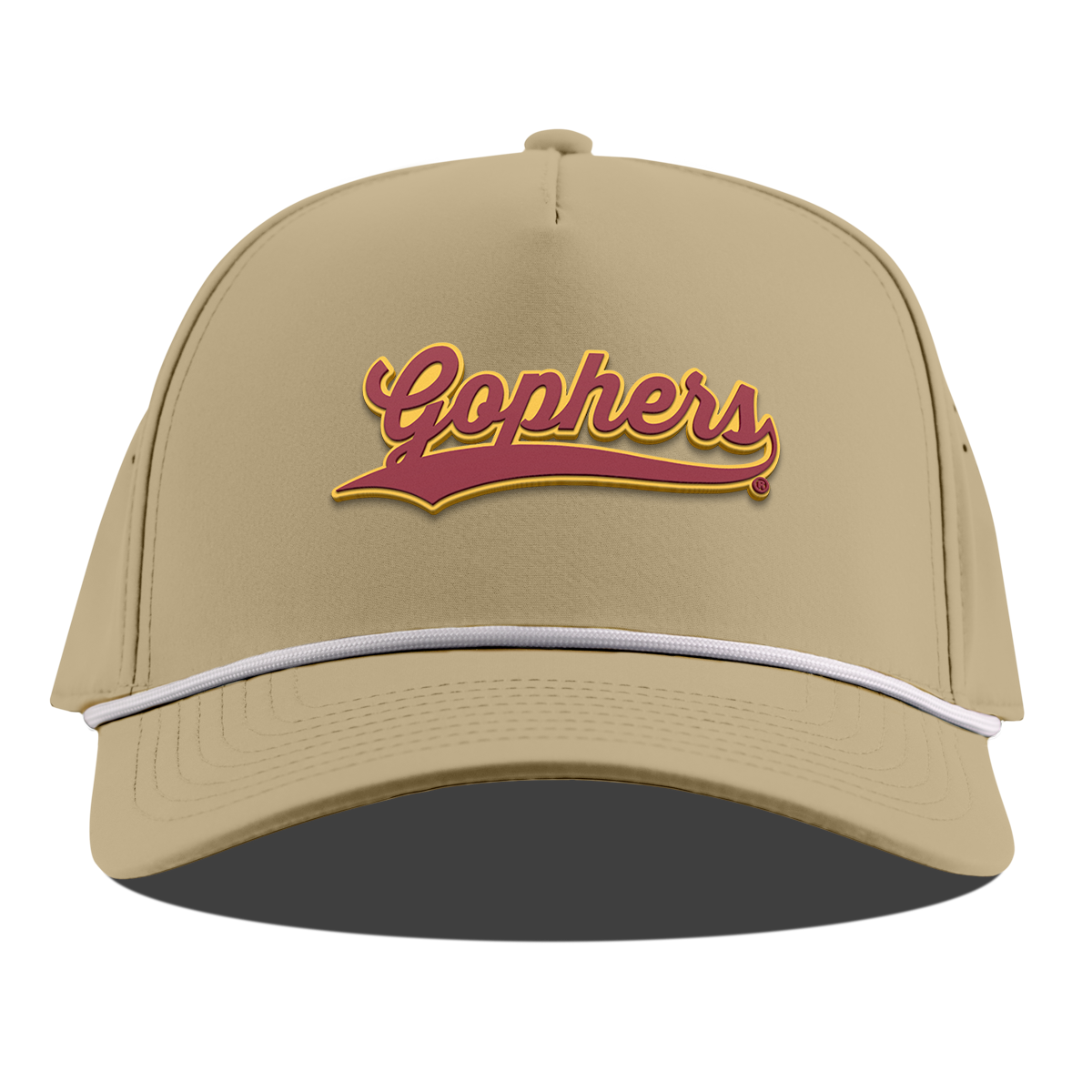 University of Minnesota "Minnesota Gophers Script" Curved 5 Panel Rope Desert