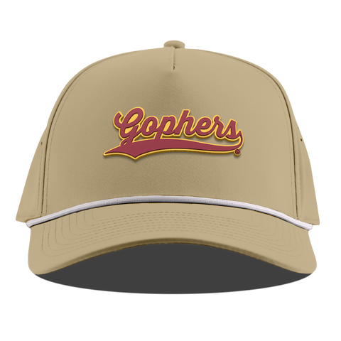 University of Minnesota "Minnesota Gophers Script" Curved 5 Panel Rope Desert