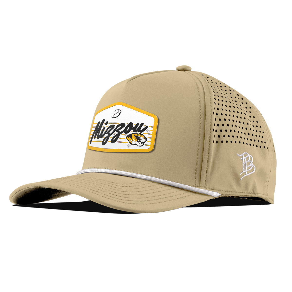 University of Missouri "Mizzou Football" Curved 5 Panel Rope Desert