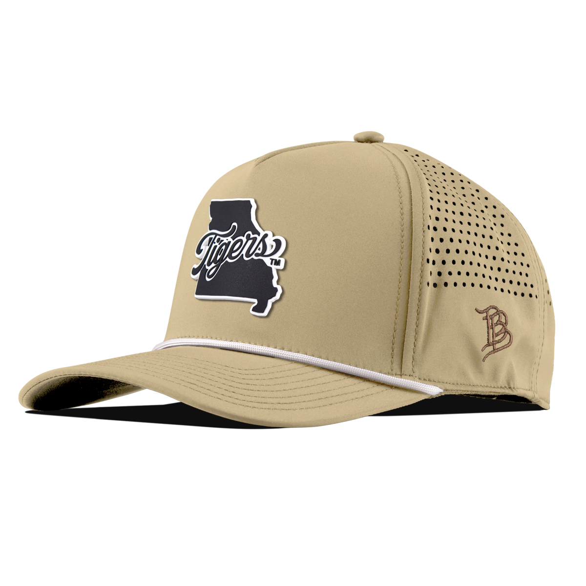 University of Missouri "Missouri Tigers State Script" Curved 5 Panel Rope Desert