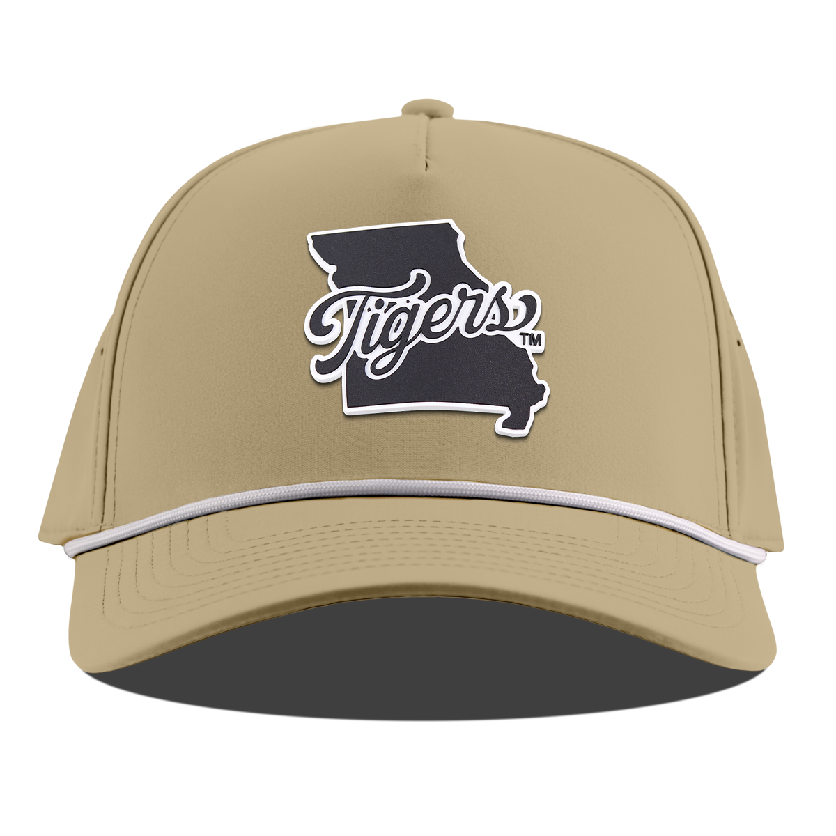 University of Missouri "Missouri Tigers State Script" Curved 5 Panel Rope Desert