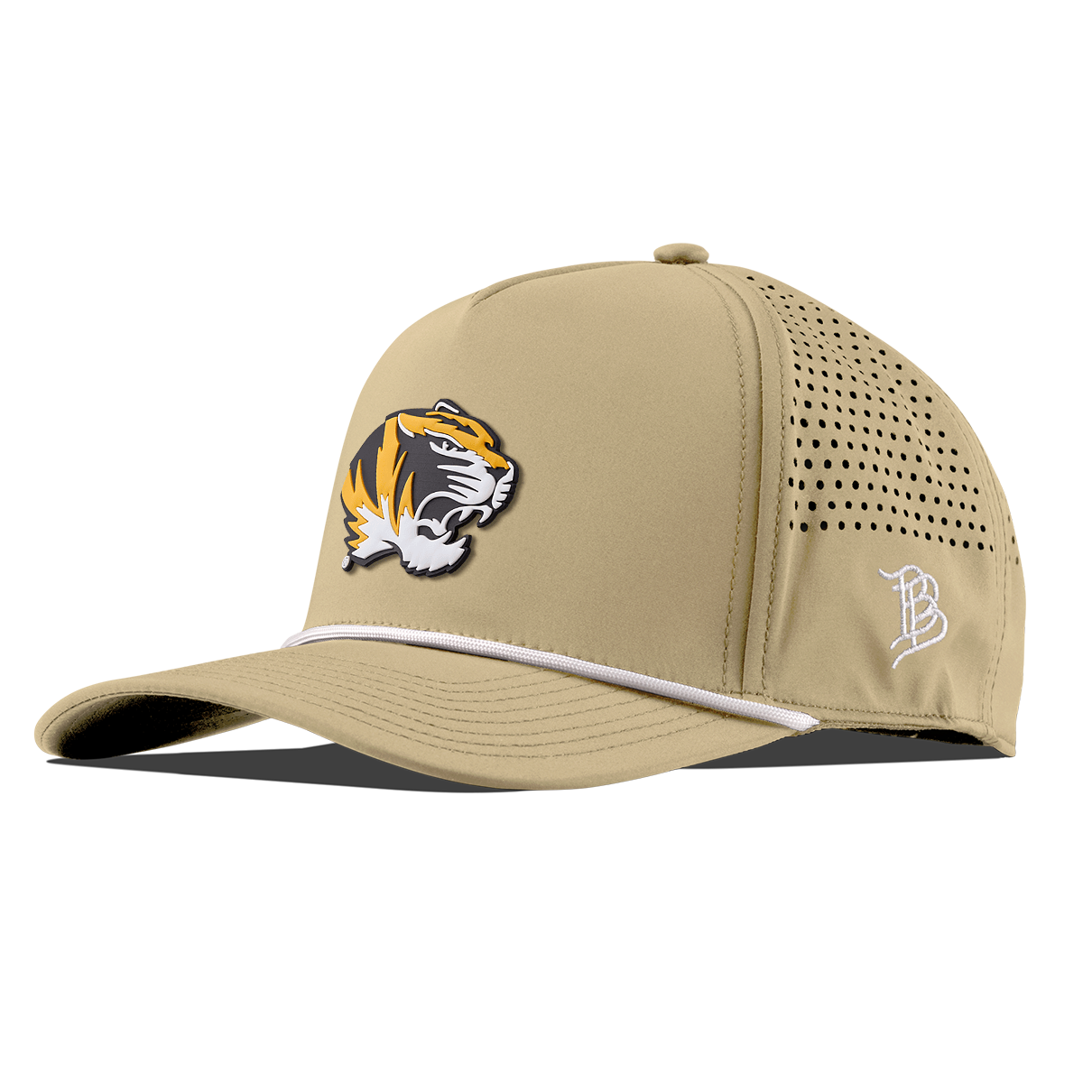 University of Missouri "Missouri Tigers Team Logo" Curved 5 Panel Rope Desert